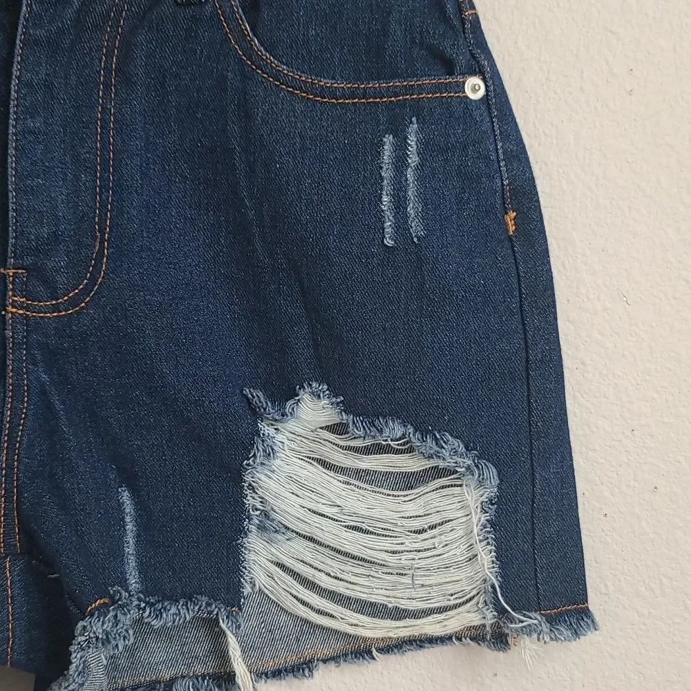 SHORTS. CHELSEA AND VIOLET DENIM SHORTS - Picture 3 of 13